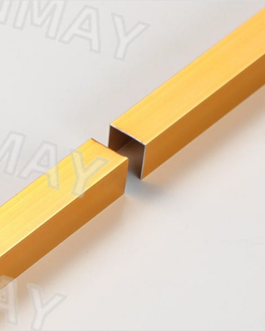 golden brushed anodized aluminum channel